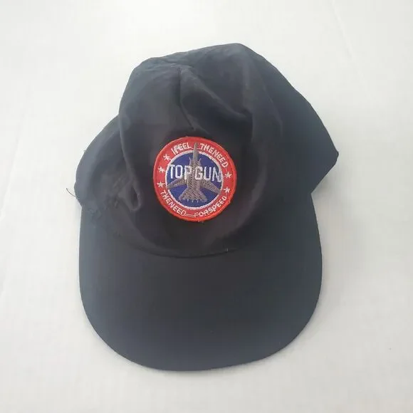 Top Gun Hat, Top Gun Maverick, Black Hat, Flying Hat, Unisex, Adjustable Strap