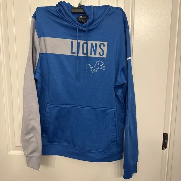 NFL Nike Dri-fit Detroit Lions Hoodie Sweatshirt Small