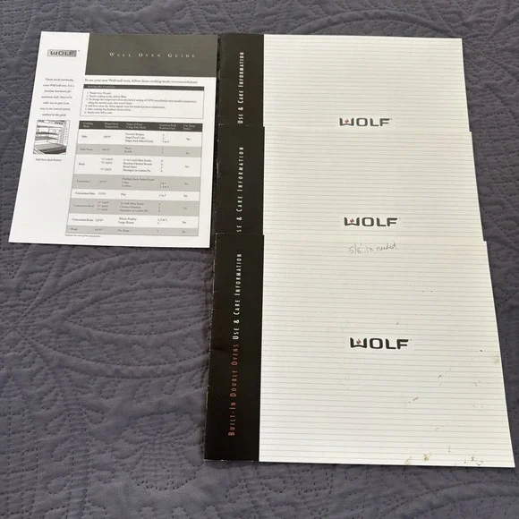 WOLF BUILT-IN WALL OVENS Gas range USE & CARE GUIDE,INSTALLATION‎  INSTRUCTIONS