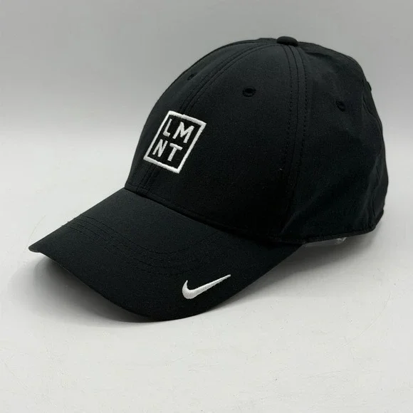 Nike Hat Cap Strap Back Black Dri-FIT Legacy91 LMNT Electrolytes Mens Athletic