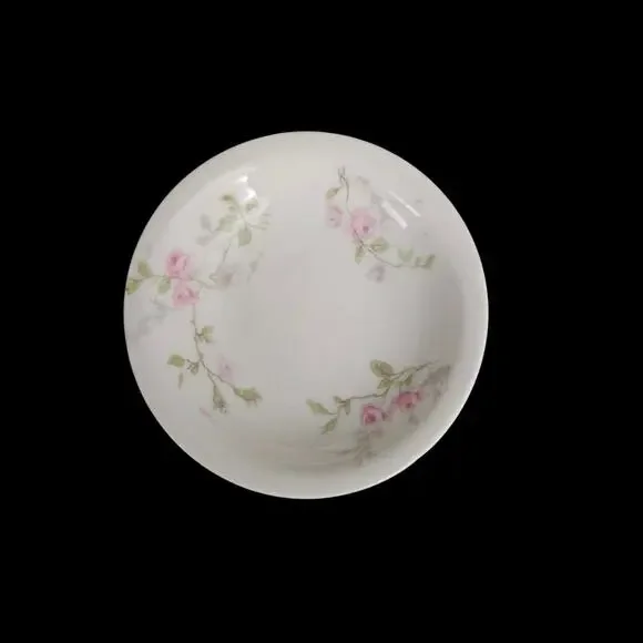 Theodore Haviland Limoges France Pink Rose Floral Berry Bowls Set of 4