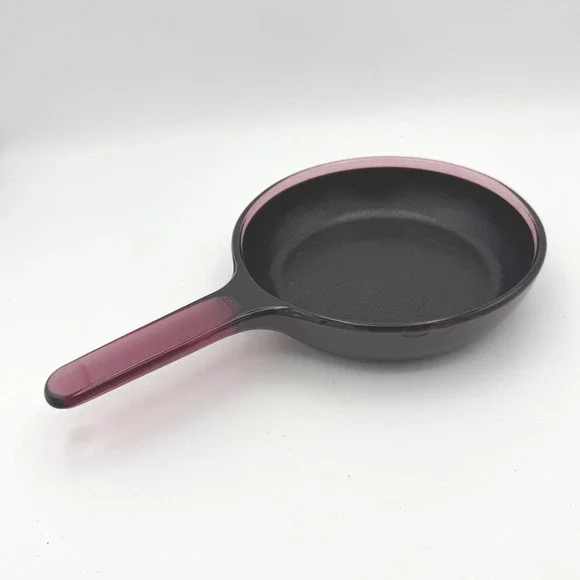 Visions Corning Skillet 7 Inch Cranberry‎ Purple Non-Stick Glass Ceramic No Lid