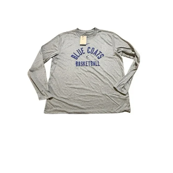 Nike G League Delaware Blue Coats Long Sleeve Gray Shirt - New - XL - $40