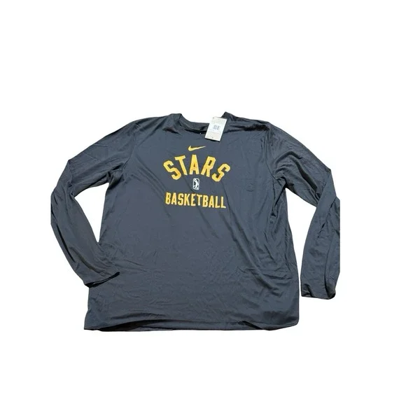 Nike G League Salt Lake City Stars Long Sleeve Gray T-shirt - New - XXL - $40