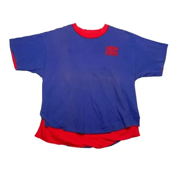 Vintage 90s Nike Force Reversible Tee Shirt Double Face Men's 22x26