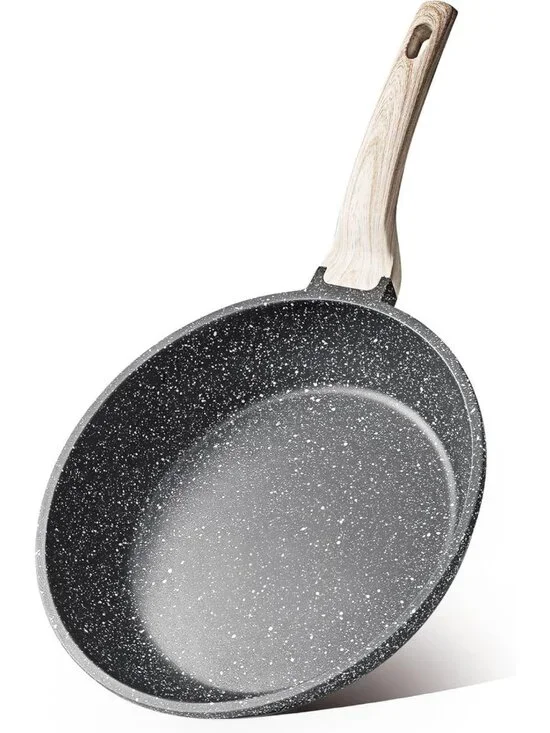 Nonstick Granite Frying Pan - 8-Inch Egg & Omelet Skillet, PFOA Free, Induction