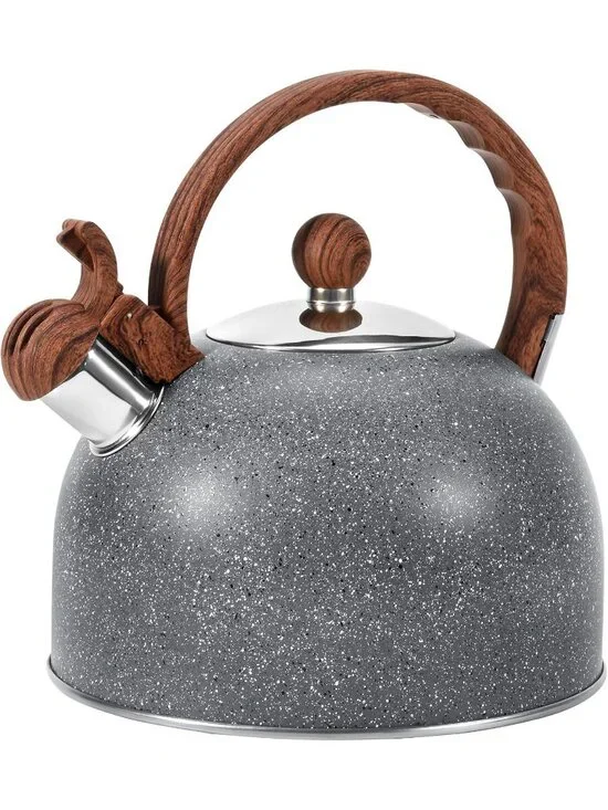 GGC 3.1QT Starry Grey Stainless Steel Whistling Tea Kettle For Kitchen Stove Top