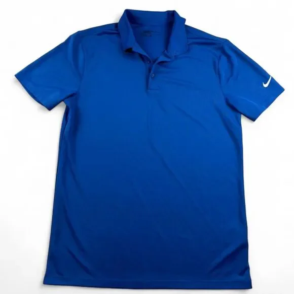 Nike Men’s Blue Dri-FIT Golf Polo Shirt – Size Medium