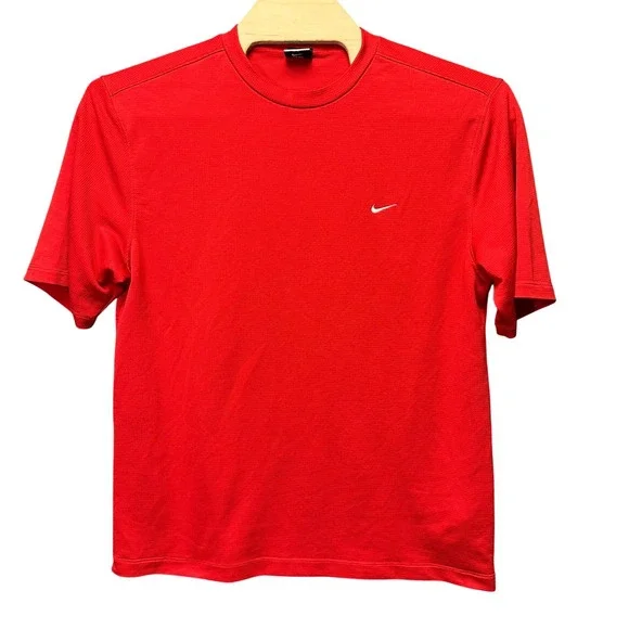 Nike Golf Sphere Dry Shirt Mens XXL Red Short Sleeve Textured Performance Tee
