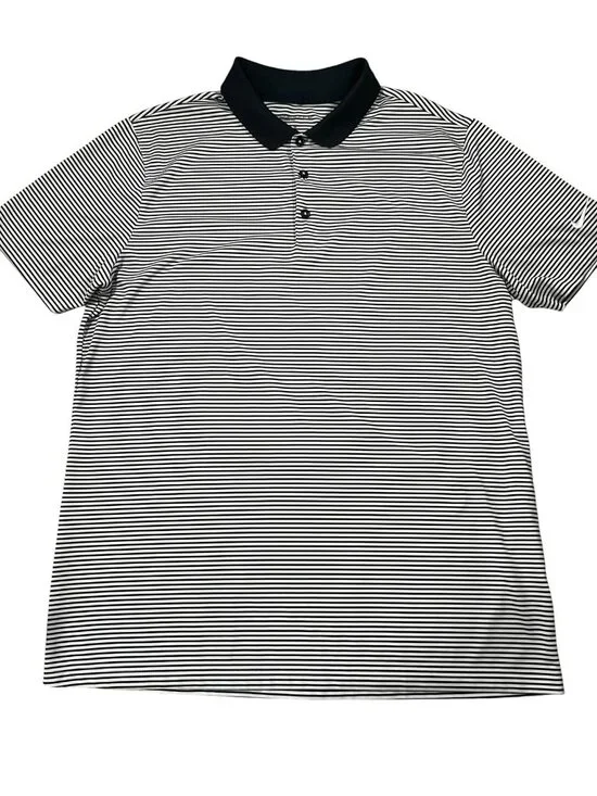 Nike Golf Dri Fit Stripe Golf Polo Shirt Men's size L