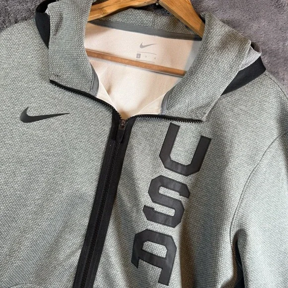 Nike Team USA Basketball Olympics Therma Flex Showtime Full-Zip Hoodie L