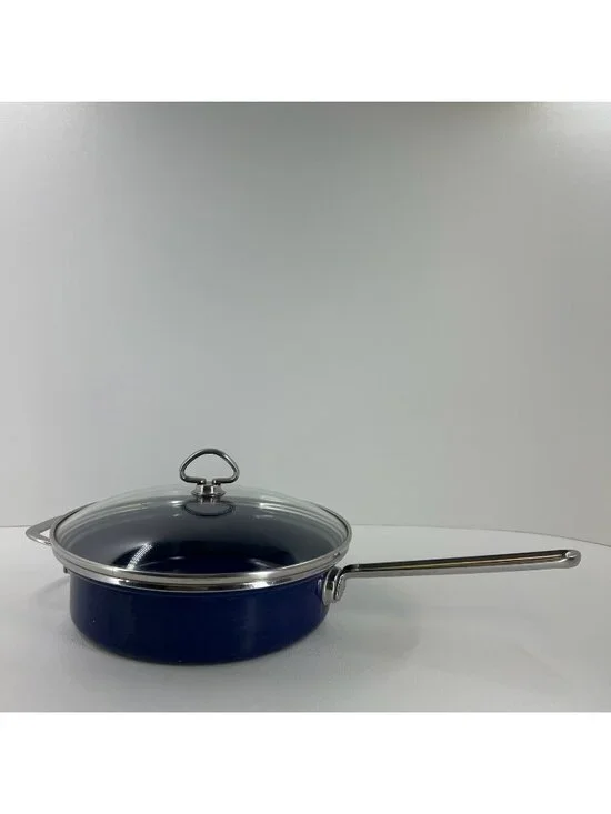 Chantal Enamel Steel Saute Pan 9.5