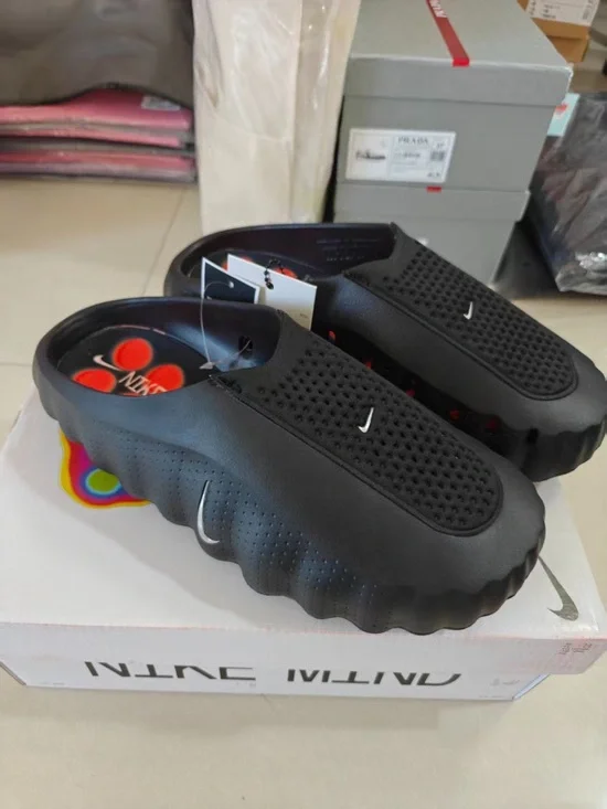 Nike Men’s Black Slip-On Perforated Clog