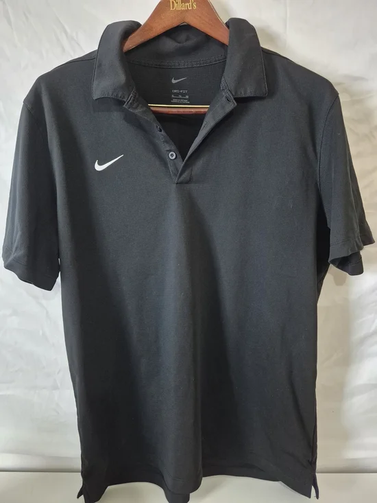 Nike Black Men’s Polo with White Swoosh