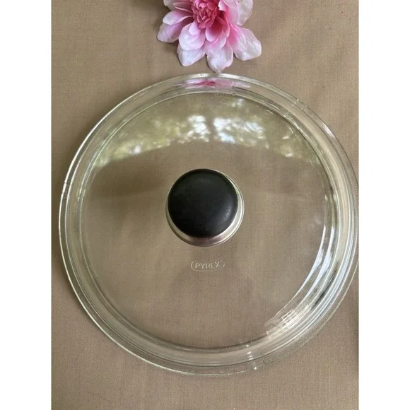 Pyrex Clear Glass Round Replacement Lid Vintage 10