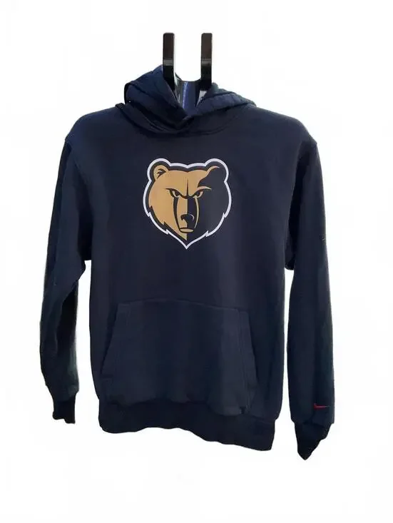 Nike Memphis Grizzlies Navy Blue Hoodie Size Small