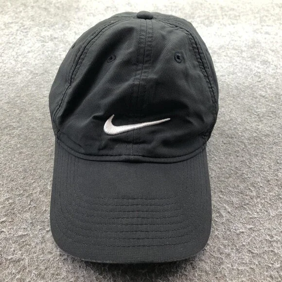 Nike Hat Cap Strap Back Mens One Size Black LEGACY91 Dri-FIT Swoosh Baseball