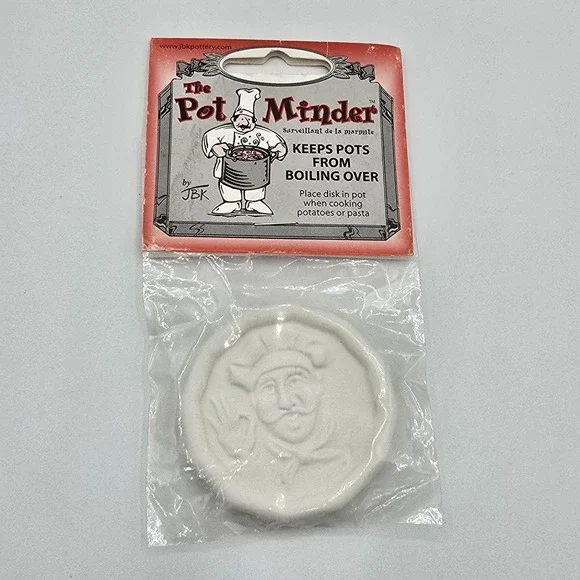 The Pot Minder Ceramic‎ Disc. Keeps Pots From Boiling Over