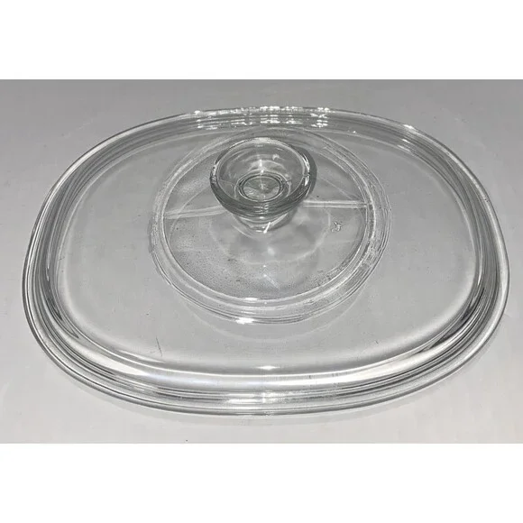 PYREX Clear Oval Casserole Replacement Lid Only F12C Glass