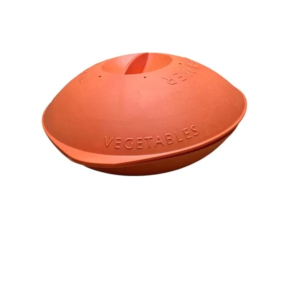 SiliconeZone Orange Silicone Microwave Steamer Warmer Veggies, Tortilla, Pancake
