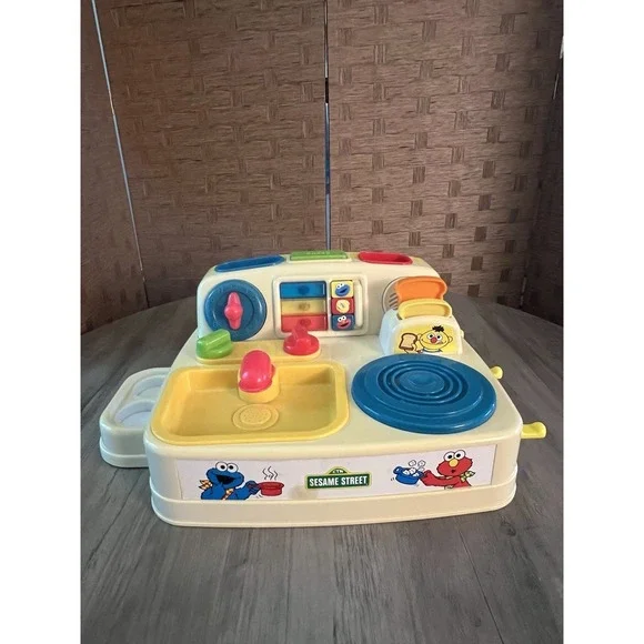 Tyco Sesame Street Surprise Sounds Kitchen Stove Top Only Vintage 1987‎ Works!