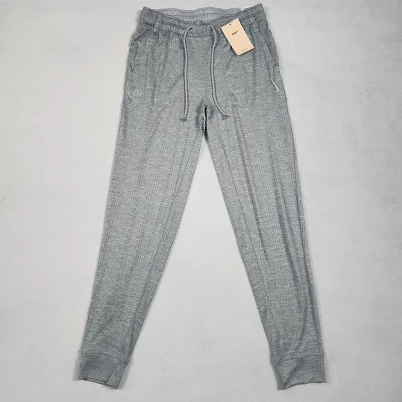 Nike Yoga Jogger Pants Mens Size S Gray Training Sweatpants Cuffed NWT