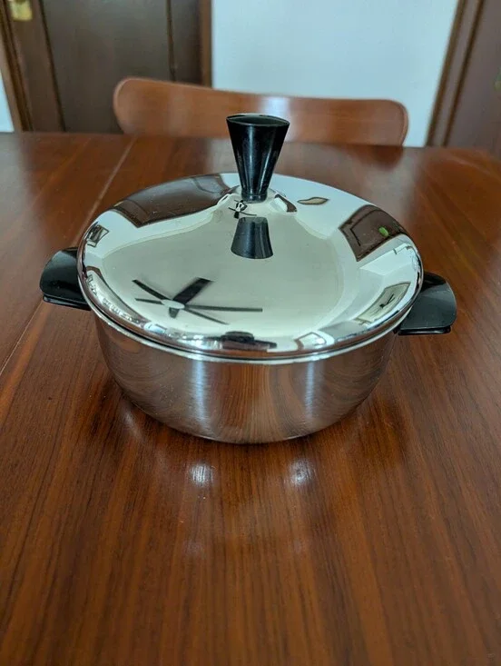 Vintage Farberware Saucepan Pot Stainless Steel With Lid USA Pre Owned