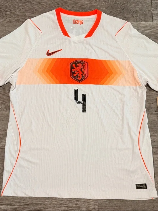 NIKE NETHERLANDS ADV 2026 FIFA WORLD CUP JERSEY VVD VIRGIL VAN DIJK #4 SIZE XL