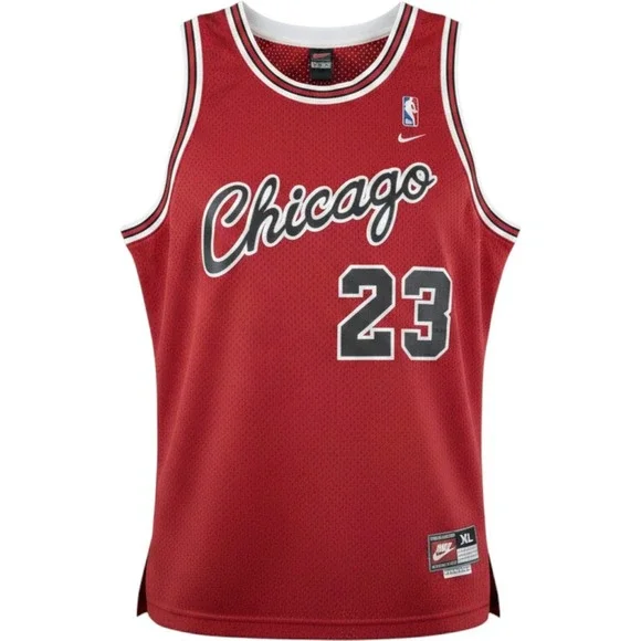 Nike Team Sports Michael Jordan 23 Chicago Bulls Jersey XL Flight 8403 Red