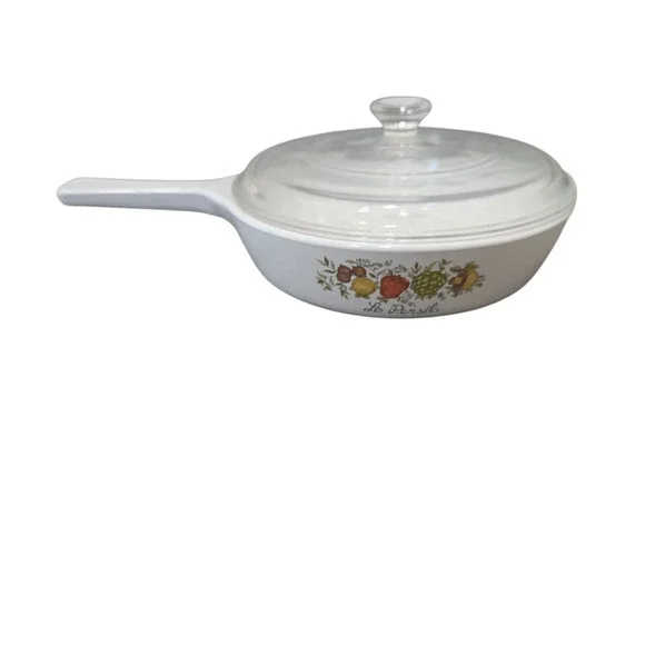 Vintage Corning Ware Spice Of Life Le Persil Skillet Pan w Lid P-83-B USA
