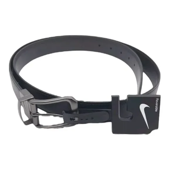 Nike Reversible Golf Dress‎ Belt Men's Size 40 Brown Black Synthetic Leather New
