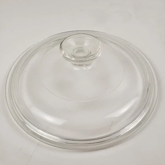 Corning Ware Replacement Glass Lid 7.5 Inch Round Knob Casserole Cover NY USA