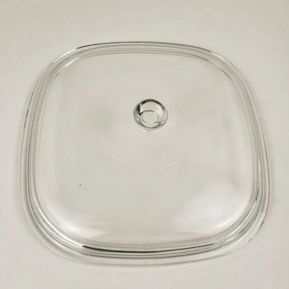 Corning Ware Pyrex P-10-C-1 Clear Glass Replacement Lid 10 Inch Square Casserole