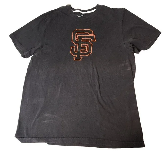 Nike San Francisco Giants MLB T Shirt Mens XL Black Short Sleeve‎