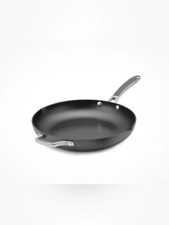 Simply Calphalon 1392 12” Round Nonstick Fry Pan With Handles / Pour Spouts NWT