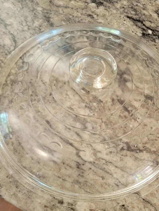Wagner Ware C-8 Glass Lid Replacement 10.5 Inch Round Self Basting Cover Clear