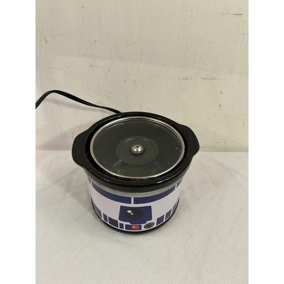 Star Wars R2-D2 Slow Cooker 0.65qt White Blue Droid Mini Crockpot Unisex