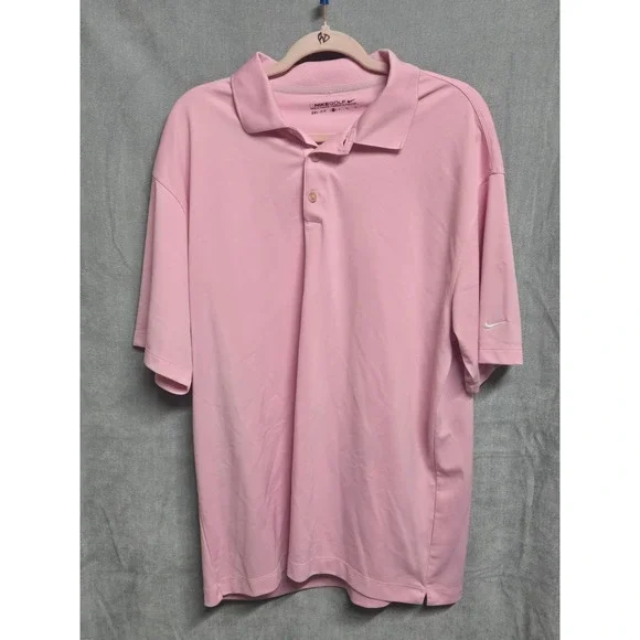 Nike Golf Dri-FIT Polo Shirt Mens XL Pink Short Sleeve 128898-623