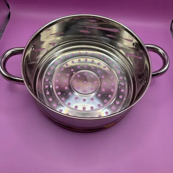 Stainless Steel Steamer Strainer 10” Diameter x 4” Deep