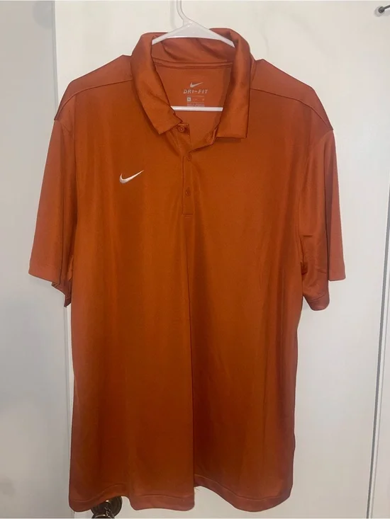 Nike Men’s Orange Dri-FIT Polo Shirt
