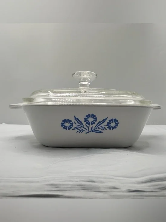Corning Ware Petite Pan With Lid P-41 Blue Cornflower Vintage Dish 1960’s