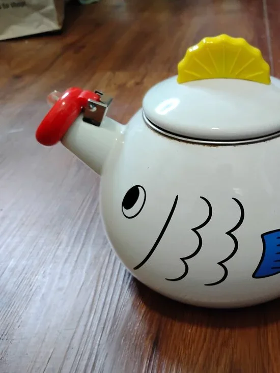 Vintage Kamenstein Fish Tea Kettle Pot