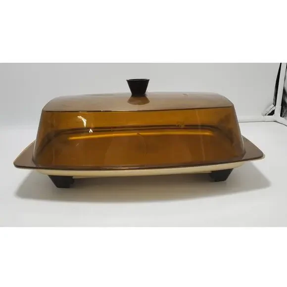 VTG 1960's MCM Cornwall Hot Server Electric Food Warmer Tray w/Lid **TESTED**