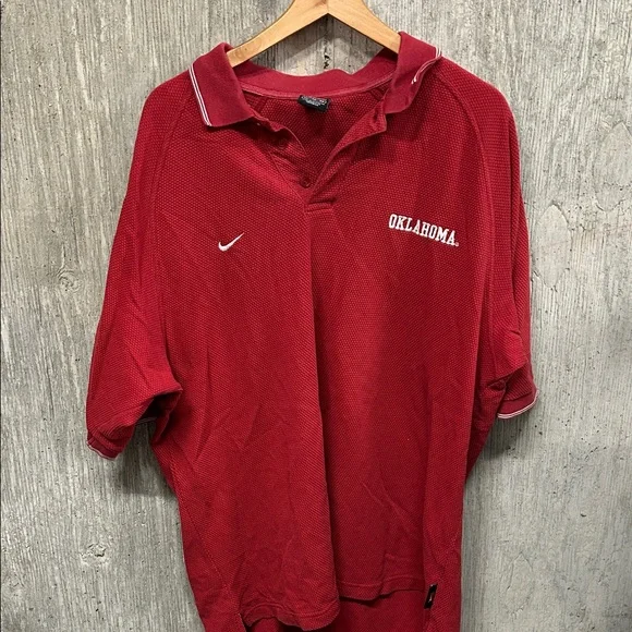 Nike Team Men's Oklahoma University Crimson Polo Shirt‎ XL