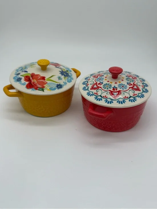 Pioneer Woman Mini Casserole Set Cottagecore Farmhouse Floral Decor