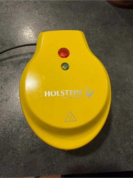 Holstein Electric Yellow Mini Waffle Maker