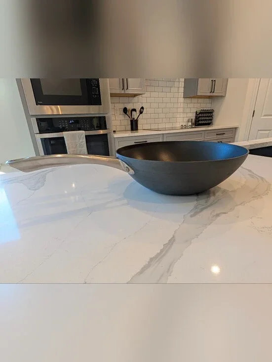Calphalon Wok with Brushed Silver Handle