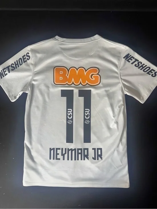 Neymar Jr #11 Retro Authentic Santos Jersey