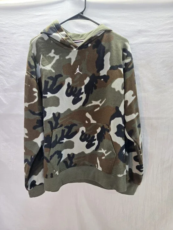 Nike Air Jordan MVP Pullover Hoodie Men’s Size Medium Fleece Camo New Tags