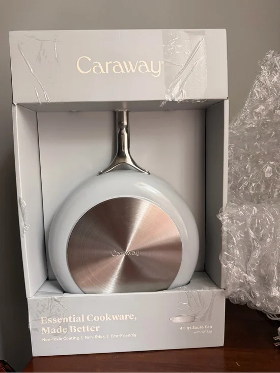 Caraway 4.5 Qt Sauté Pan with Lid – Gray | Brand New